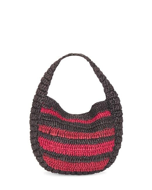 Free People Red Belize Shell Clutch