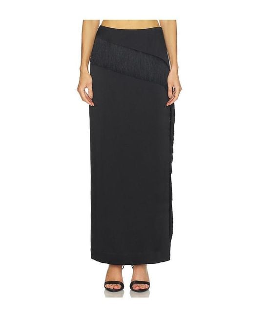 SRG Black Sandra Silk Skirt