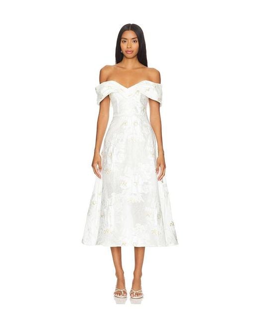 Elliatt White Octavia Midi Dress
