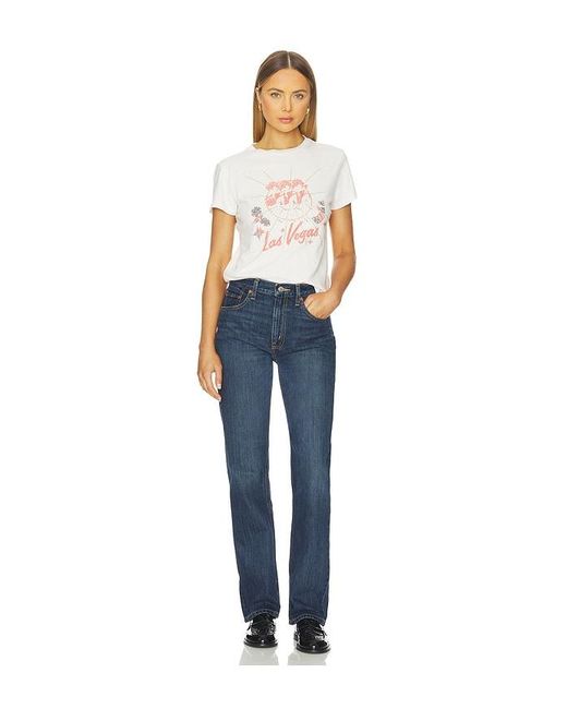 Re/done Blue Blondie Straight Jeans
