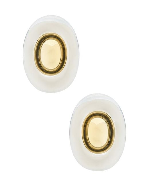 Luv Aj Metallic The Two-Tone Chrome Orb Statement Studs