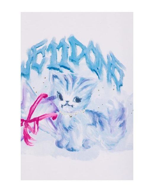 we11done White Watercolor Monster T-shirt for men