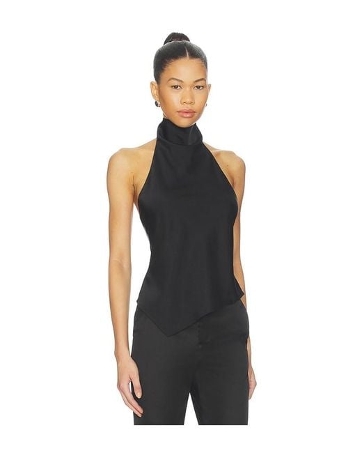 ALL THE WAYS Black Wendy Top