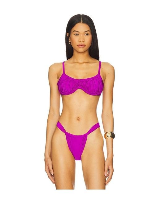 villa fresca Pink Nev Bikini Top