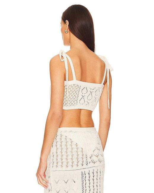 Thea Top En Talla (También En Xs, S, Xl) Tularosa de color White