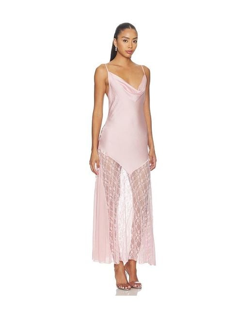Free People Pink X Intimately Everything Soiree Maxi Slip Dress