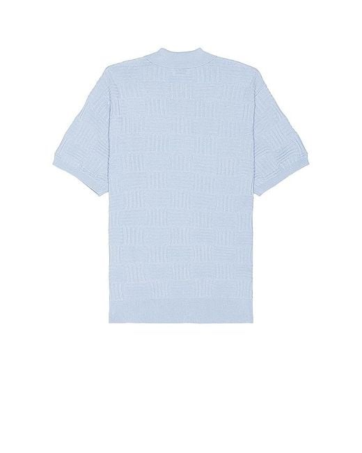 Obey Blue Alfred Polo Sweater for men
