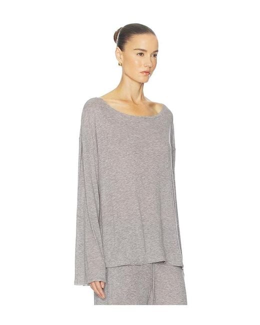 Helsa Gray Oversized Shirt