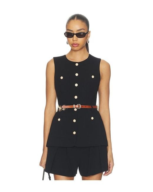 Cinq À Sept Blue Sunflare Belt Kole Vest