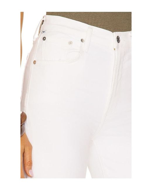 Citizens of Humanity White Lyra Long Jeans