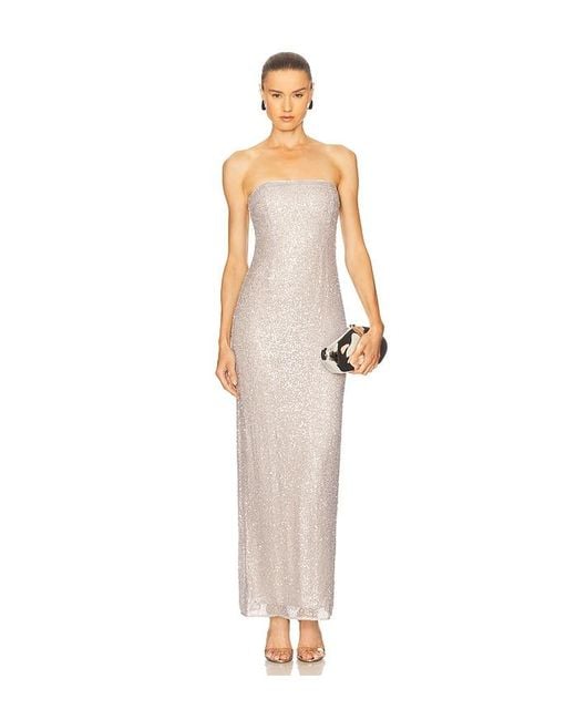 Jonathan Simkhai White Abendkleid Xyla