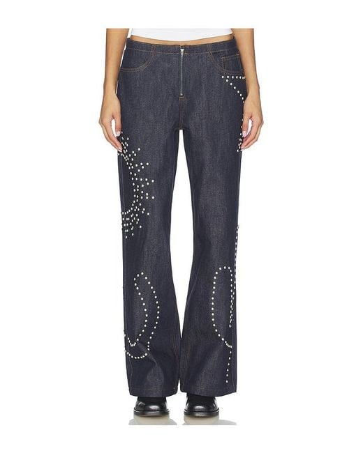 Urban Outfitters Blue Texas Sun Wide Leg