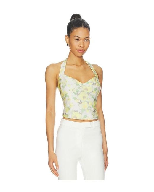Bardot Multicolor Deserae Halter Neck Top