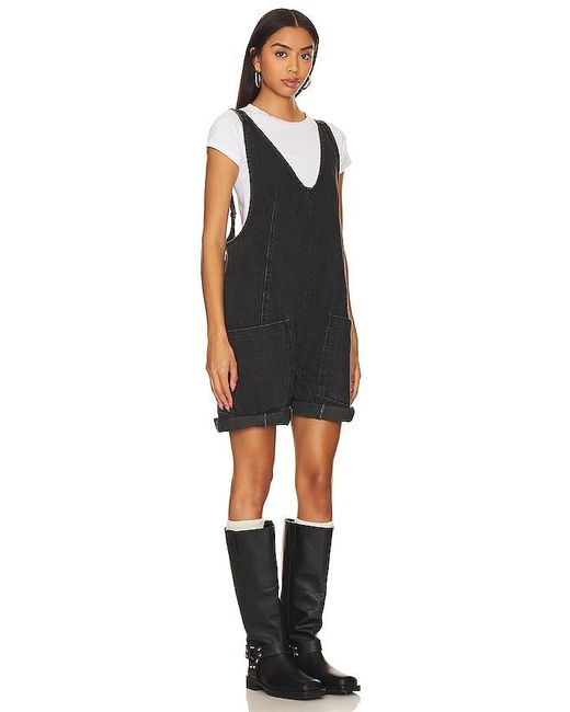 Free People Black X We The Free High Roller Shortall