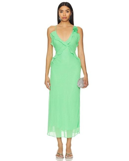 Bardot Green X Revolve Olea Maxi Dress