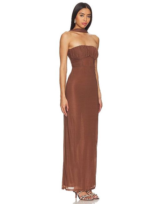 LPA Brown Vittoria Maxi Dress