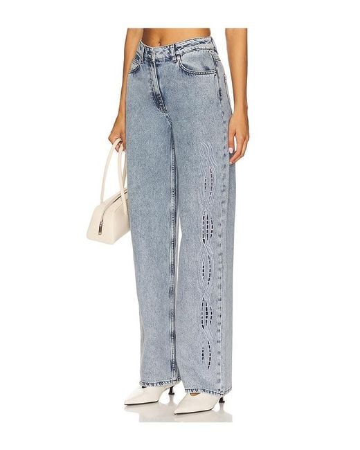 IRO Blue Ryley Wide Leg