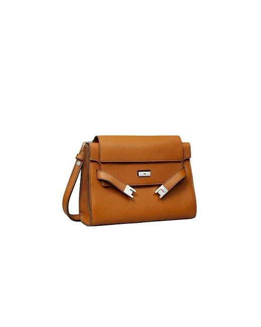 Tory Burch Brown Umhängetasche Lee Radziwill