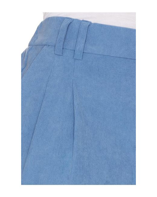 Varley Blue Jorden Pleat Short