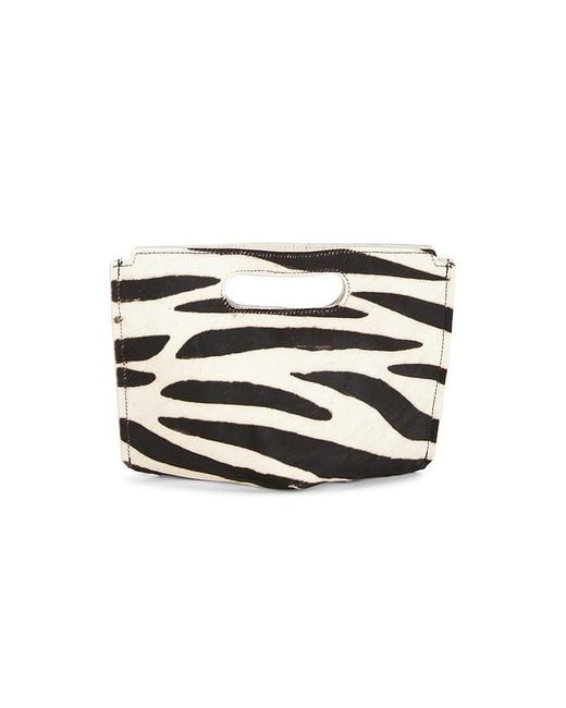 Urban Outfitters Black X Revolve Liar Zebra Clutch