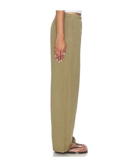 GRLFRND Green Kacey Pull On Wide Leg