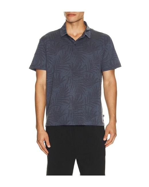 Vintage Summer Blue Performance Pique Polo for men