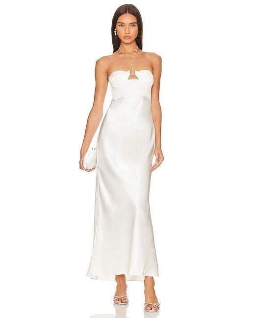 Anna October White Sarah Midi Dress