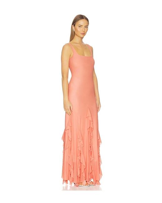 Especia Multicolor Radiant Peach Long Dress