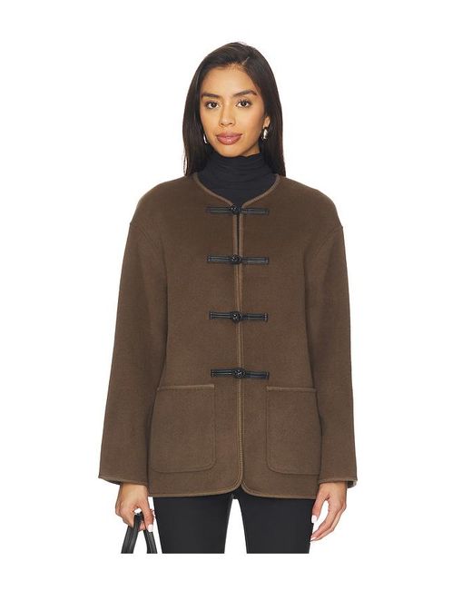 Rohe Brown Mandarin Double-face Jacket