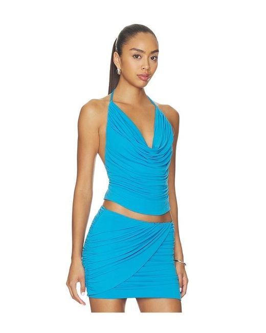 Lovers + Friends Blue Lupa Top