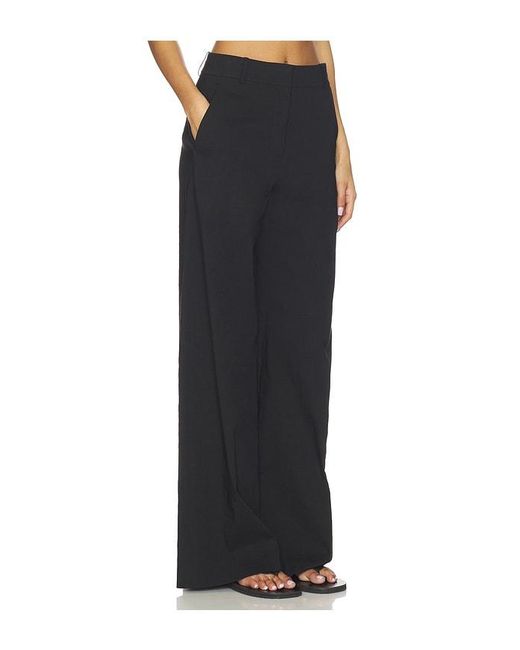 Theory Black High Waisted Trousers