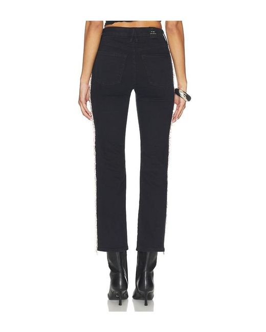 GOOD AMERICAN Black Good Legs Straight Diamond Jeans
