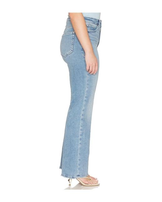 GOOD AMERICAN Blue Soft Tech Good True Straight Jeans