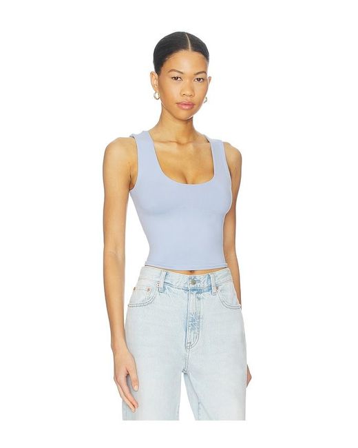 Free People White X Intimately Clean Lines Muscle Cami