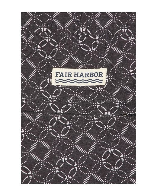 Fair Harbor Black Bayberry Swim Trunk for men