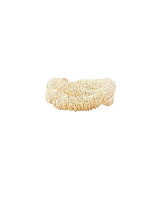 Self-Portrait White Textured Twisted Cuff