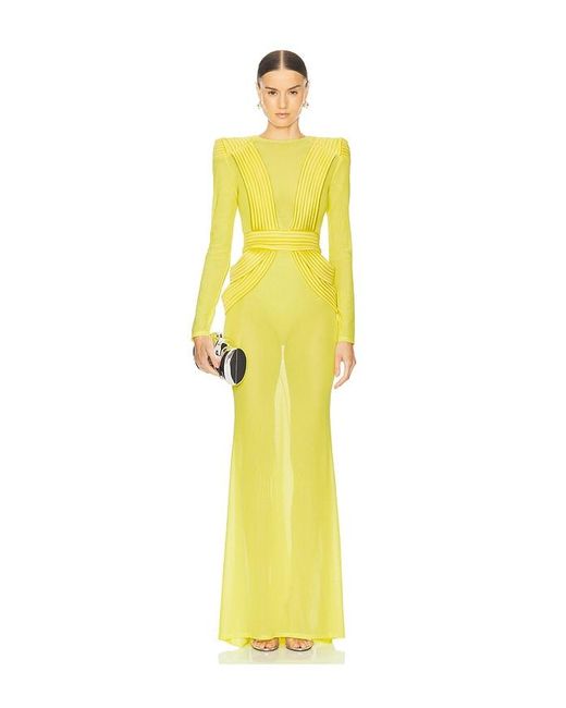 Zhivago Yellow Empty Streets Gown
