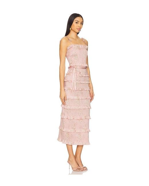 V. Chapman White Lily Midi Dress