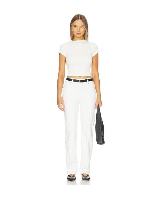 Citizens of Humanity White Baby Waffle Tee