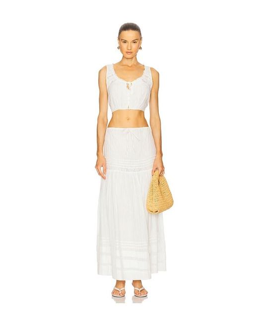 LSPACE White Reia Top