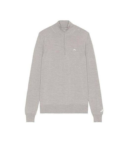 J.Lindeberg Gray Kian Knitted Sweater for men