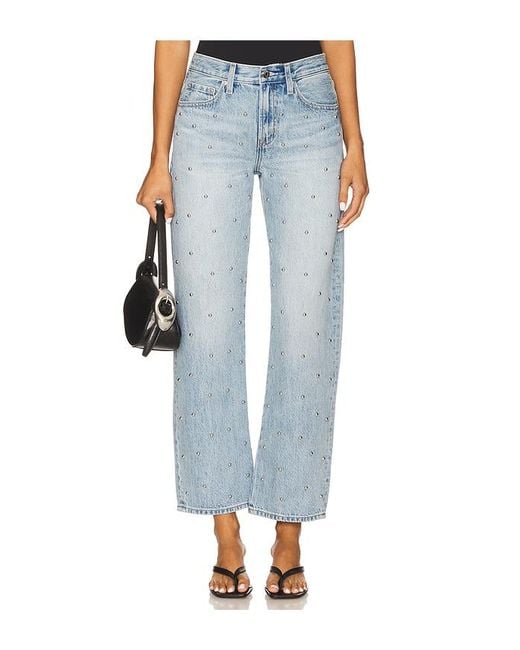 Pistola Blue Lexi Mid Rise Bowed Straight Jeans