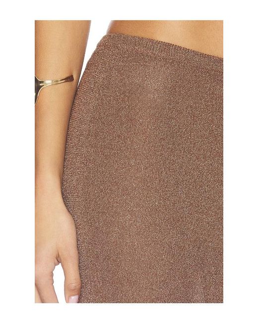 superdown Brown Shelly Maxi Skirt