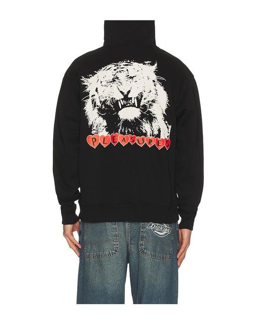 Pleasures Black Grin Hoodie for men