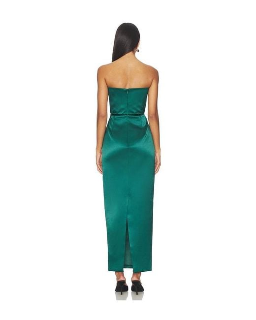 SAU LEE Green Taylor Dress
