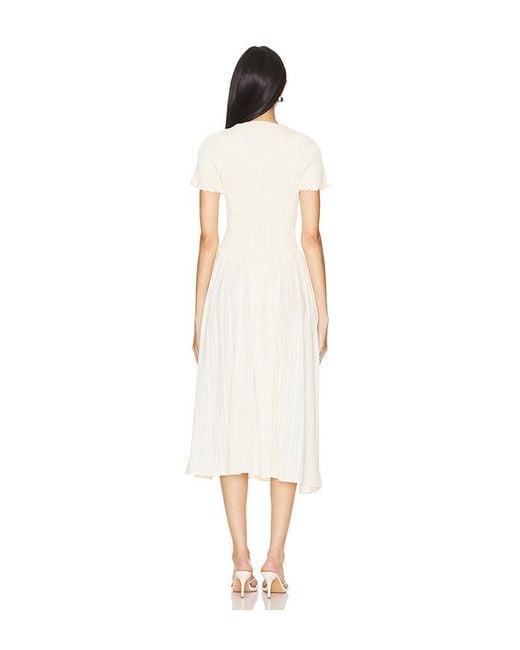 Apres Studio White Ruched Marta Dress