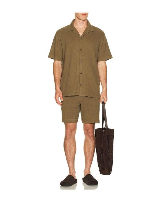 Vince Green Boucle Elastic Waist Short for men