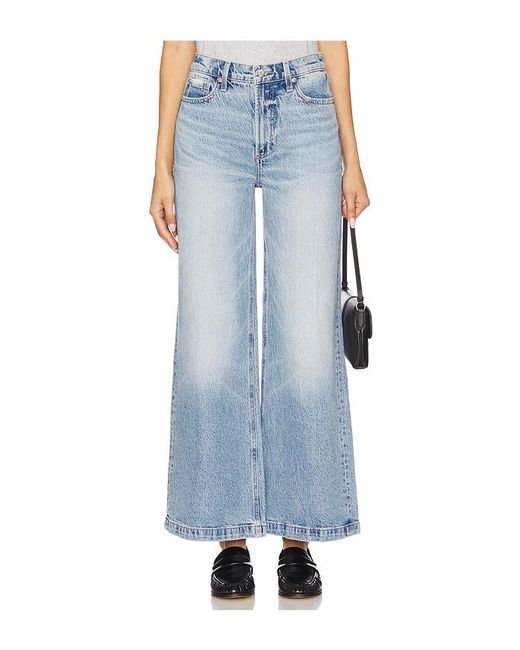 Pistola Women's Blue Petite Lana Ultra High Rise Wide Leg Jeans