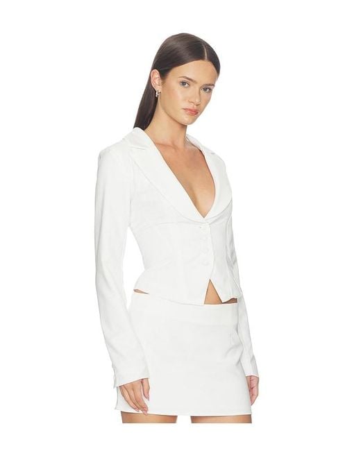 ALL THE WAYS White Eliana Blazer