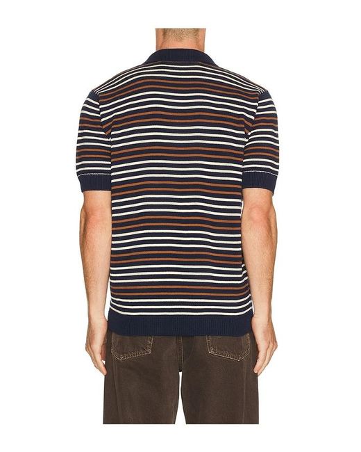 Percival Black Casa Martini Knitted Polo for men